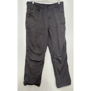 Brunt Pants Mens Size 32x29 Gray Torra Carpenter Work Cargo Stained Trashed